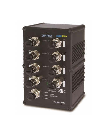 PLANET ISW-800T-M12 SWITCH PRZEM. 8x100MBPS IP67 nr 1
