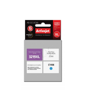 Tusz Activejet AB-3219CNX (zamiennik Brother LC3219C; Supreme; 20 ml; niebieski) nr 2