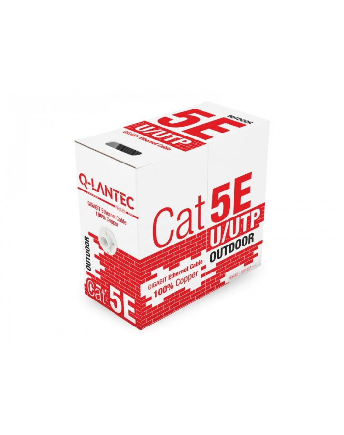 a-lan Kabel UTP Q-Lantec KIU5OUTS305Q ( kat.5e PVC 305m drut zewnętrzny ) 100% miedź główny