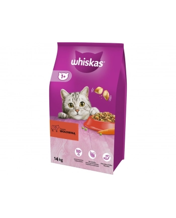 Karma Wołowina z marchewką  WHISKAS 14kg