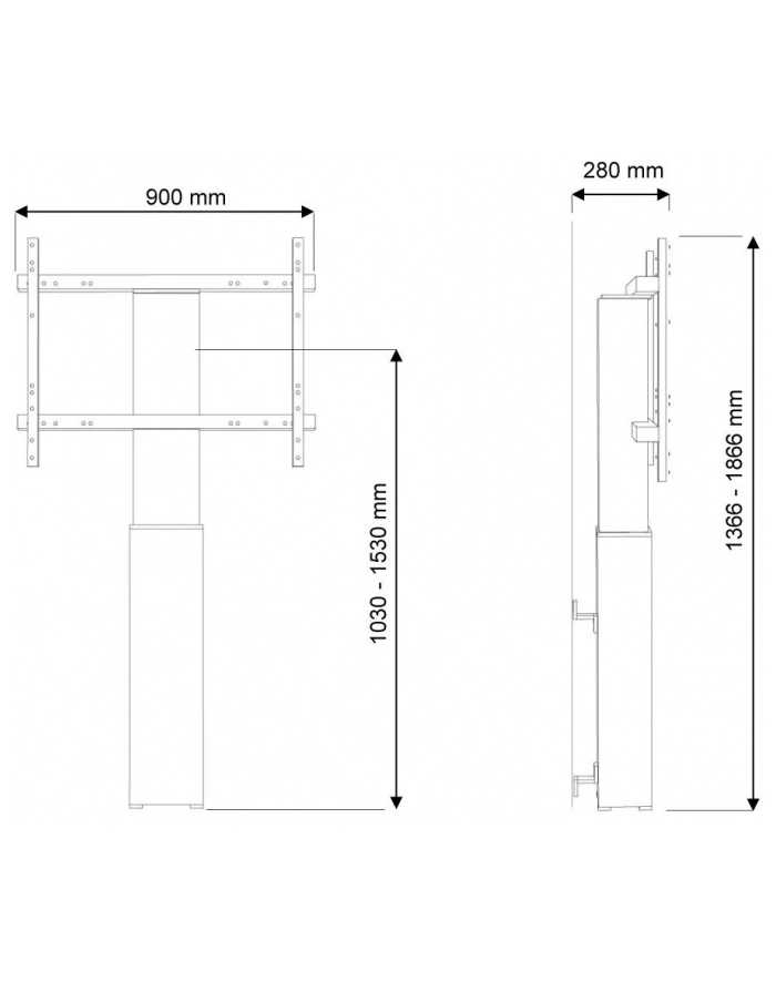 Stojak NEWSTAR PLASMA-W2250SILVER (42  - 100 ) główny