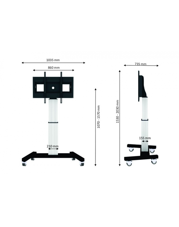 Stojak NEWSTAR PLASMA-M2500SILVER (100 ) główny