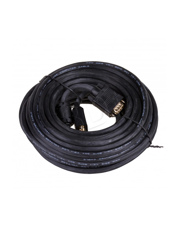 Kabel Akyga AK-AV-09 (D-Sub (VGA) M - D-Sub (VGA) M; 15m; kolor czarny) główny