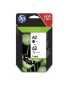 hewlett-packard Zestaw tuszy HP N9J71AE (oryginał HP62 HP 62 zestaw zawiera czarny i kolor  C2P204A C2P206AE; czarny  czerwony  niebieski  żółty) - nr 6