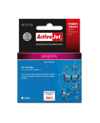 ActiveJet AE-613 tusz magenta pasuje do drukarki Epson (zamiennik T0613)