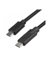Kabel Akyga  AK-USB-16 (Micro USB M - USB typu C F; 1m; kolor czarny) - nr 2