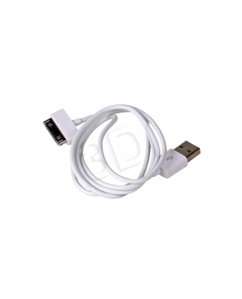 Kabel Akyga AK-USB-08 (USB M - Apple 30-Pin M; 1m; kolor biały)