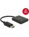 DELOCK SPLITTER VIDEO DISPLAYPORT 1.2->2X HDMI 4K (NA KABLU 25CM) - nr 14