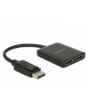 DELOCK SPLITTER VIDEO DISPLAYPORT 1.2->2X HDMI 4K (NA KABLU 25CM) - nr 20