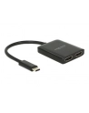 DELOCK SPLITTER VIDEO USB TYPE-C -> 2X HDMI 4K - nr 8