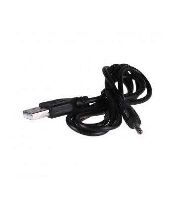 Kabel Akyga AK-DC-03 (USB M - 3.5 x 1.35 mm M; 0 8m; kolor czarny)