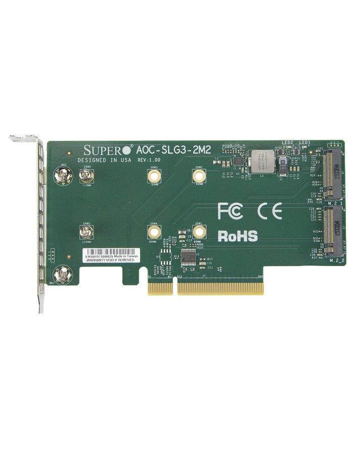 Karty riser Supermicro AOC-SLG3-2M2-O główny