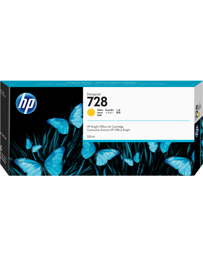 hewlett-packard Tusz HP F9K15A (oryginał HP728 HP 728; 300 ml; żółty) główny