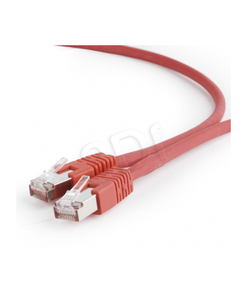 Kabel S/FTP GEMBIRD PP6A-LSZHCU-R-2M (RJ45 - RJ45; 2m; S/FTP; kat. 6a; kolor czerwony)