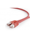 Kabel S/FTP GEMBIRD PP6A-LSZHCU-R-2M (RJ45 - RJ45; 2m; S/FTP; kat. 6a; kolor czerwony) - nr 3