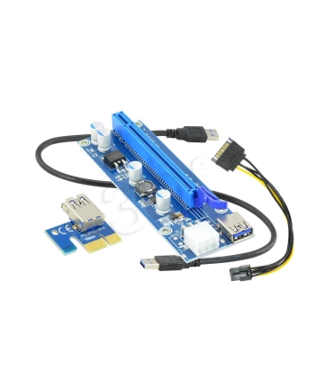 AKYGA RISER PCI-E 1X - 16X USB 3.0 AK-CA-64