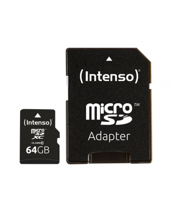 Karta pamięci z adapterem INTENSO  3413490 (64GB; Class 10; Adapter) nr 1