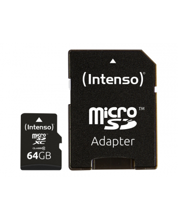 Karta pamięci z adapterem INTENSO  3413490 (64GB; Class 10; Adapter) nr 1