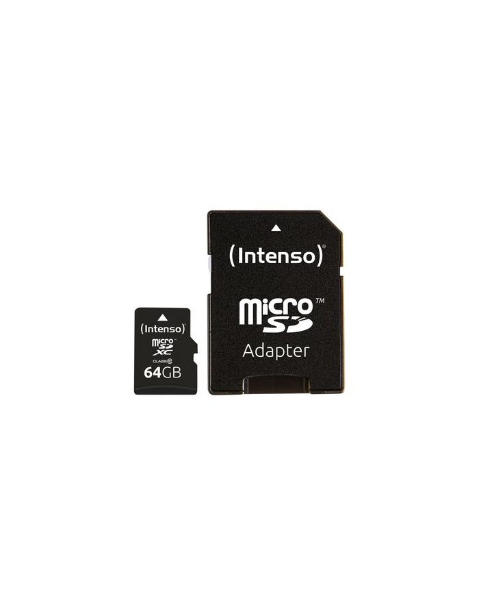 Karta pamięci z adapterem INTENSO  3413490 (64GB; Class 10; Adapter) główny