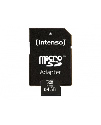 Karta pamięci z adapterem INTENSO  3413490 (64GB; Class 10; Adapter)