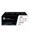 hewlett-packard Toner HP CF252XM (oryginał HP410X HP 410X zestaw zawiera cmy CF411X CF412X CF413X; 3 x 5 000 stron; czerwony niebieski żółty) - nr 8