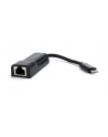 Adapter GEMBIRD A-CM-LAN-01 (USB 3.1 typu C M - RJ45 F; 0 15m; kolor czarny) - nr 12