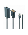 Adapter GEMBIRD A-VGA-HDMI-01 (HDMI F - D-Sub (VGA)  Jack stereo 3 5 mm  USB 2.0 M; 0 15m; kolor czarny) - nr 14