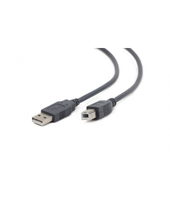 Kabel USB 2.0 typu AB AM-BM 1.8m szary