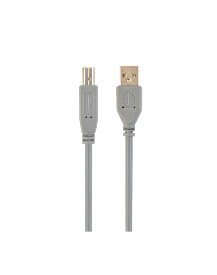 Kabel USB 2.0 typu AB AM-BM 1.8m szary główny