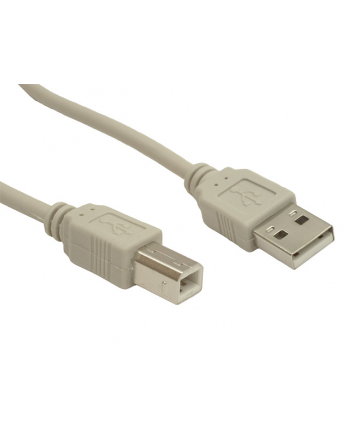 Kabel USB 2.0 typu AB AM-BM 4,5 szary nr 1