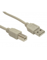 Kabel USB 2.0 typu AB AM-BM 4,5 szary - nr 1