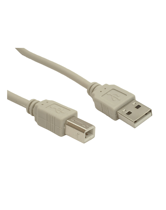 Kabel USB 2.0 typu AB AM-BM 4,5 szary główny