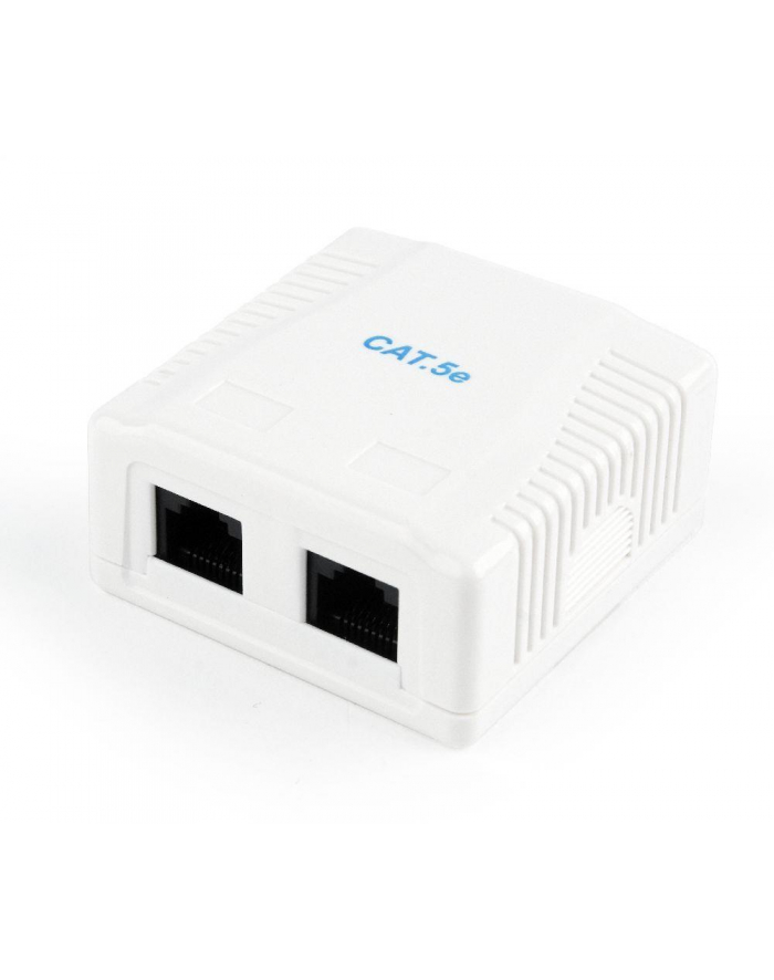 Gniazdo GEMBIRD NCAC-2U5E-01 (RJ-45; kat. 5e; UTP; kolor biały) główny