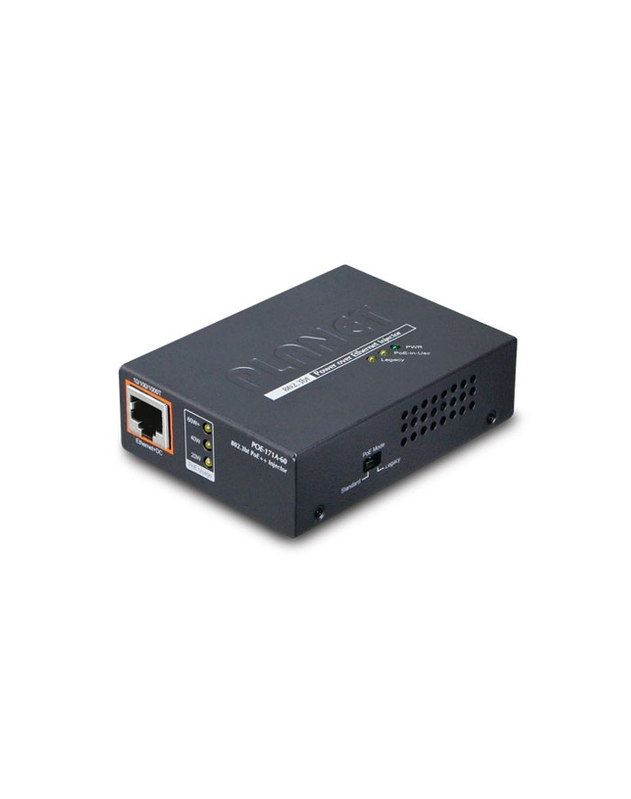 PLANET POE INJECTOR POE-171A-60 (1-PORT 1000MB/S 802.3BT  60W) główny