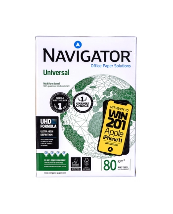 Papier Xero Igepa Premium Navigator Universal 8247A80 (A4; 80g/m2; 500 szt.) nr 1