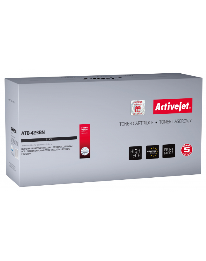 Toner Activejet ATB-423BN (zamiennik Brother TN-423BK; Supreme; 6 500 stron; czarny) główny