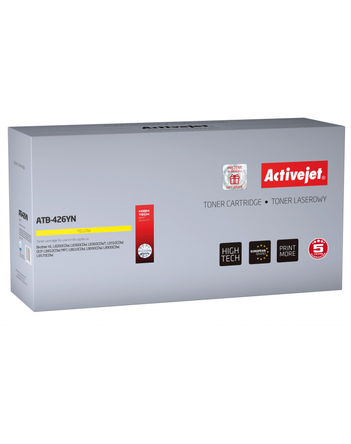 Toner Activejet ATB-426YN (zamiennik Brother TN-426Y; Supreme; 6 500 stron; żółty) główny