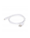Kabel GEMBIRD CC-USB2-AMLM-2M-W (USB 2.0 M - Apple 8-Pin M; 2m; kolor biały) - nr 1