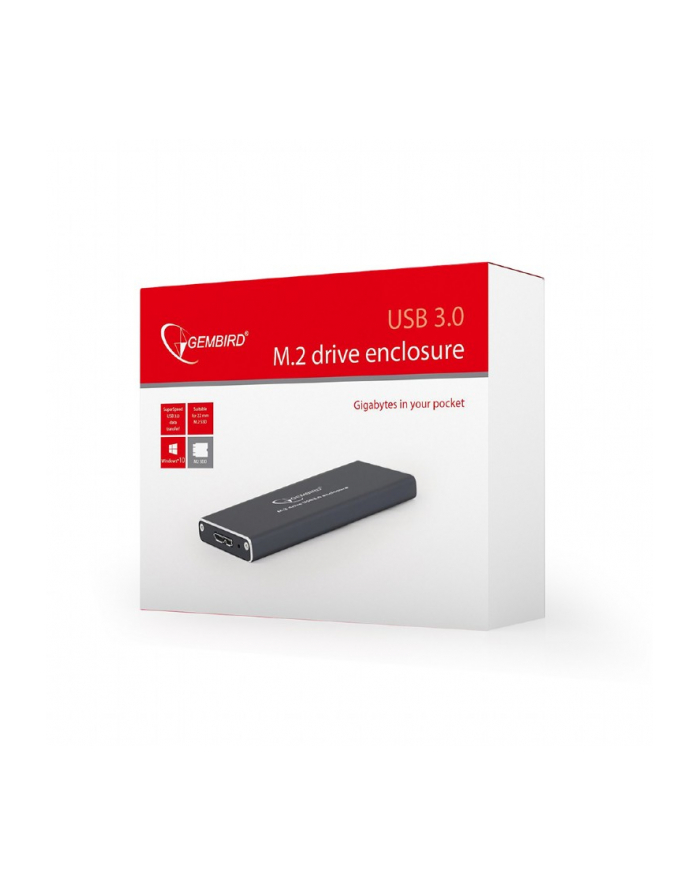 Kieszeń GEMBIRD EE2280-U3C-01 (M.2; Micro USB 3.0 B; Aluminium; kolor czarny) główny