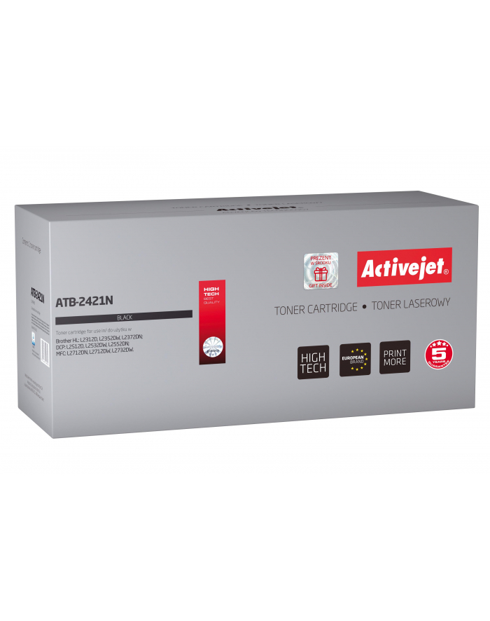 Toner Activejet ATB-2421N (zamiennik Brother TN-2421; Supreme; 3 000 stron; czarny) główny