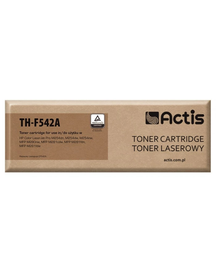 Toner ACTIS TH-F542A (zamiennik ; Supreme; 1 300 stron; żółty) główny