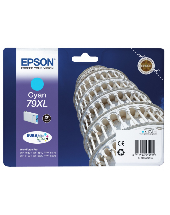 Tusz Epson C13T79024010 (oryginał ; 17.1 ml; niebieski) główny