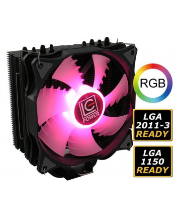 Chłodzenie CPU LC-POWER  LC-CC-120-RGB (AM2  AM2+  AM3  AM3+  AM4  FM1  FM2  LGA 1150  LGA 1151  LGA 1155  LGA 1156  LGA 1366  LGA 2011  LGA 2011-3  LGA 2066  LGA 775)