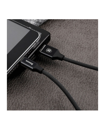 Kabel Baseus CAMYW-B01 (USB 2.0 M - Micro USB M; 1 5m; kolor czarny)