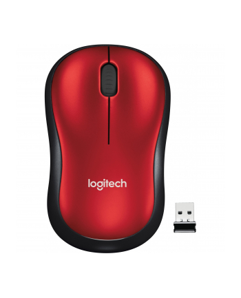 Mysz Logitech M185 910-002237 (optyczna; 1000 DPI; kolor czerwony)