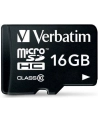 Karty pamięci Verbatim  44082 (16GB; Class 10; + adapter) - nr 39