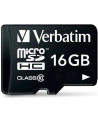 Karty pamięci Verbatim  44082 (16GB; Class 10; + adapter) - nr 42