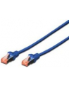 Kable sieciowe DIGITUS DK-1644-030/B (RJ45 - RJ45; 3m; S/FTP; kat. 6; kolor niebieski) - nr 3