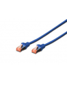 Kable sieciowe DIGITUS DK-1644-030/B (RJ45 - RJ45; 3m; S/FTP; kat. 6; kolor niebieski) - nr 6