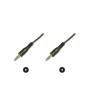 Kabel DIGITUS  AK-510100-015-S (Mini Jack M - Mini Jack M; 1 5m; kolor czarny)